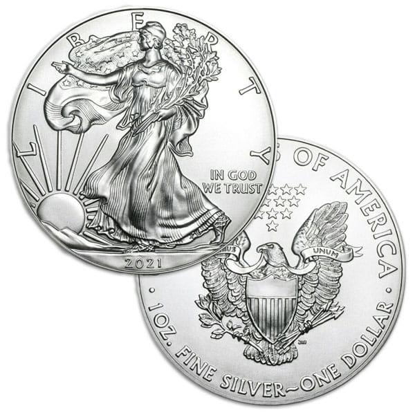 2021 1 oz American Silver Eagle BU (Today is only USD19.99)