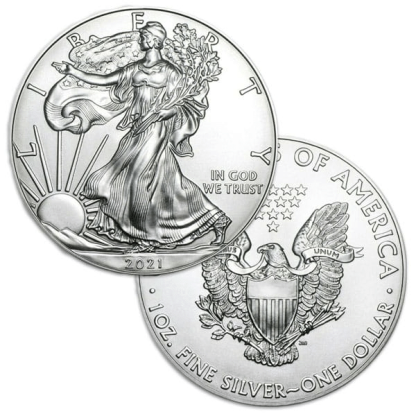 2021 1 oz American Silver Eagle BU (Today is only USD19.99)