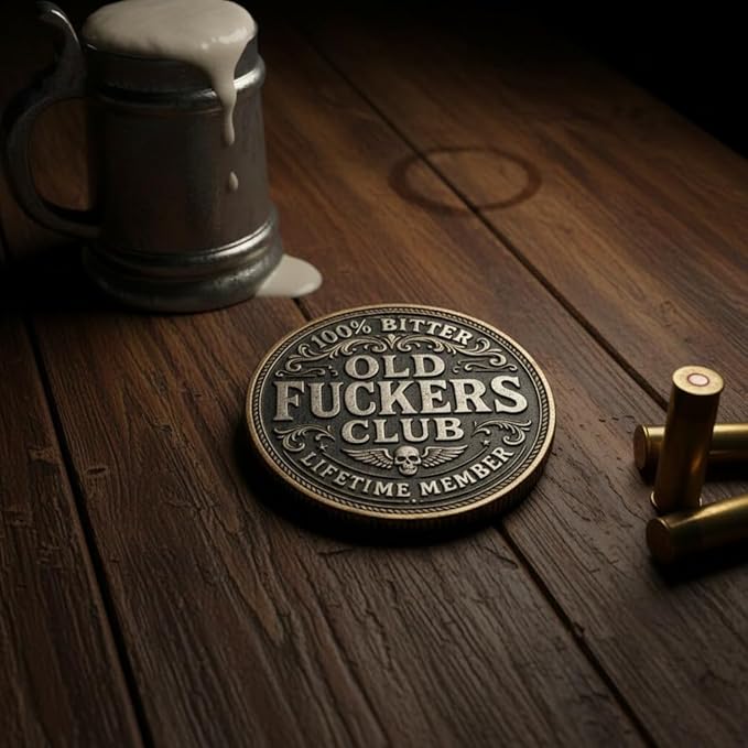 🏆Flash Sale 60% OFF - Old F*ckers Club – Lifetime Member Coin