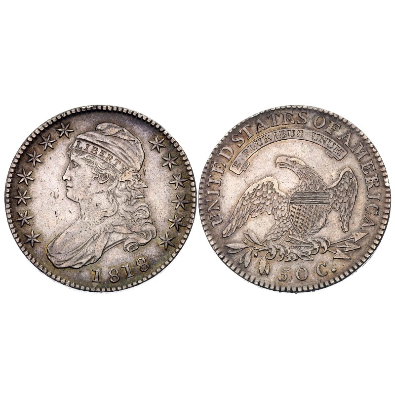 Last 5 sets!!! [Complete Set] 1807-1836 50c Liberty Hooded Bust Engraved Edge Silver Dollar 29 pieces