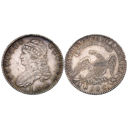 Last 5 sets!!! [Complete Set] 1807-1836 50c Liberty Hooded Bust Engraved Edge Silver Dollar 29 pieces