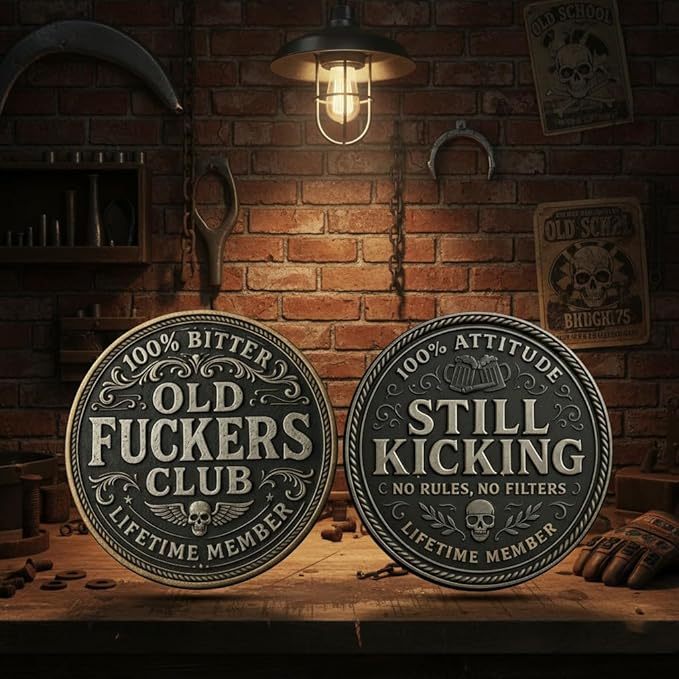 🏆Flash Sale 60% OFF - Old F*ckers Club – Lifetime Member Coin