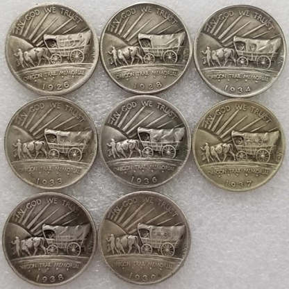 [Complete Set]1926-1939 Oregon Trail Commemorative Half-Dollar