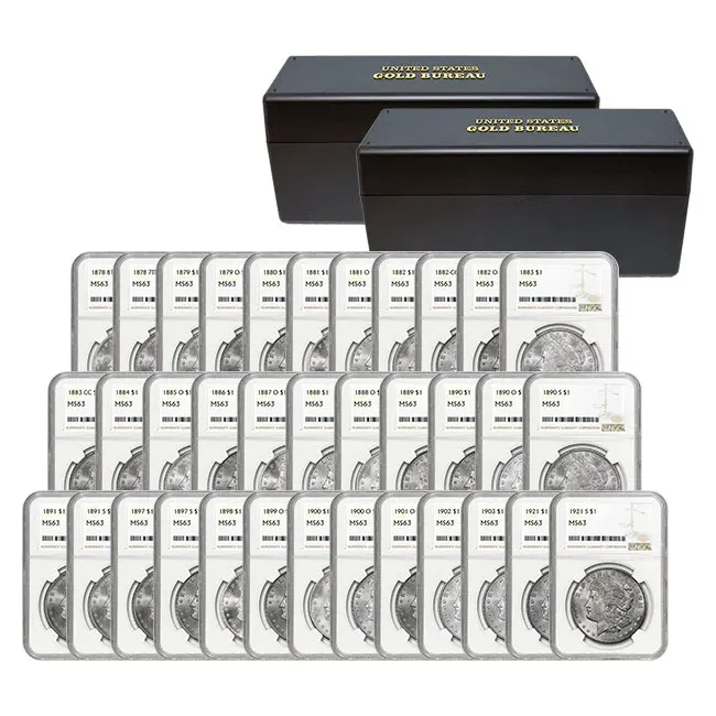 【Perfect Bundle】1878–1921 Morgan Silver Dollar 28PC Set