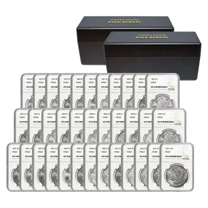 【Perfect Bundle】1878–1921 Morgan Silver Dollar 28PC Set