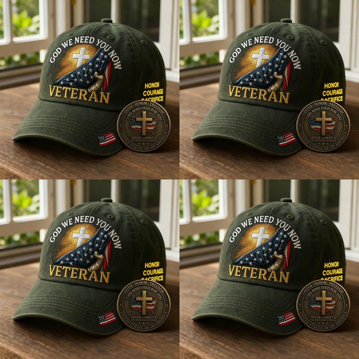 🎉Last Day Only $19.99 🇺🇸⭐ Faith & Honor Christian Cap🎁Free Gifts