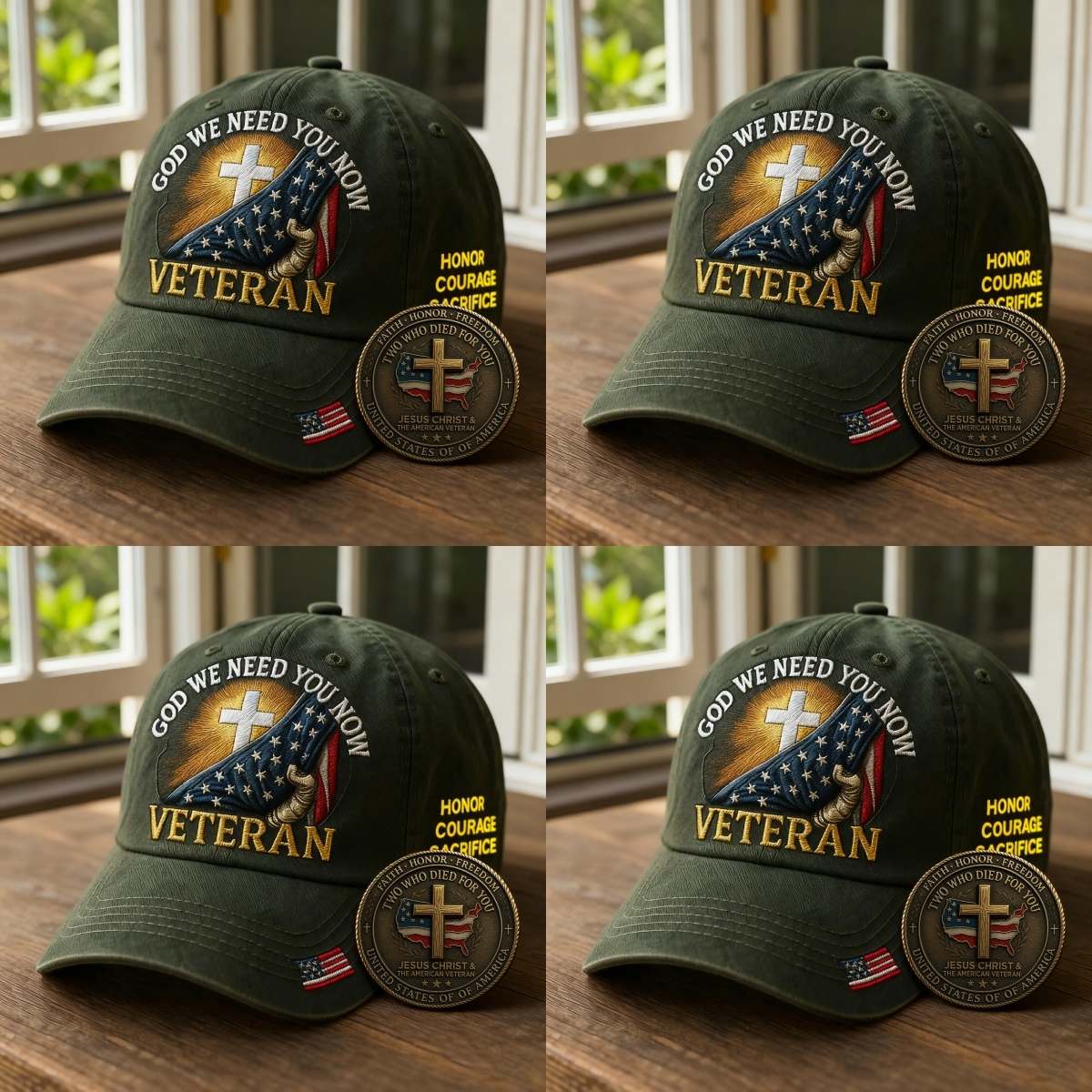 🎉Last Day Only $19.99 🇺🇸⭐ Faith & Honor Christian Cap🎁Free Gifts