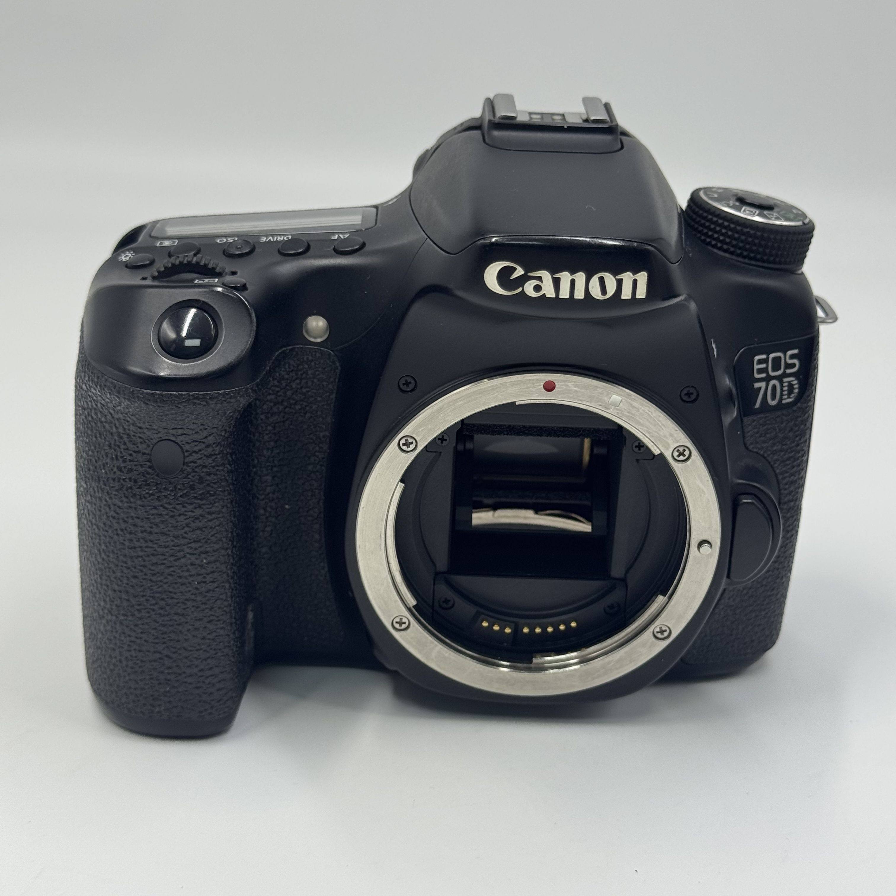 Canon EOS 70D 20.2MP Digital SLR Camera - Black (Body Only)