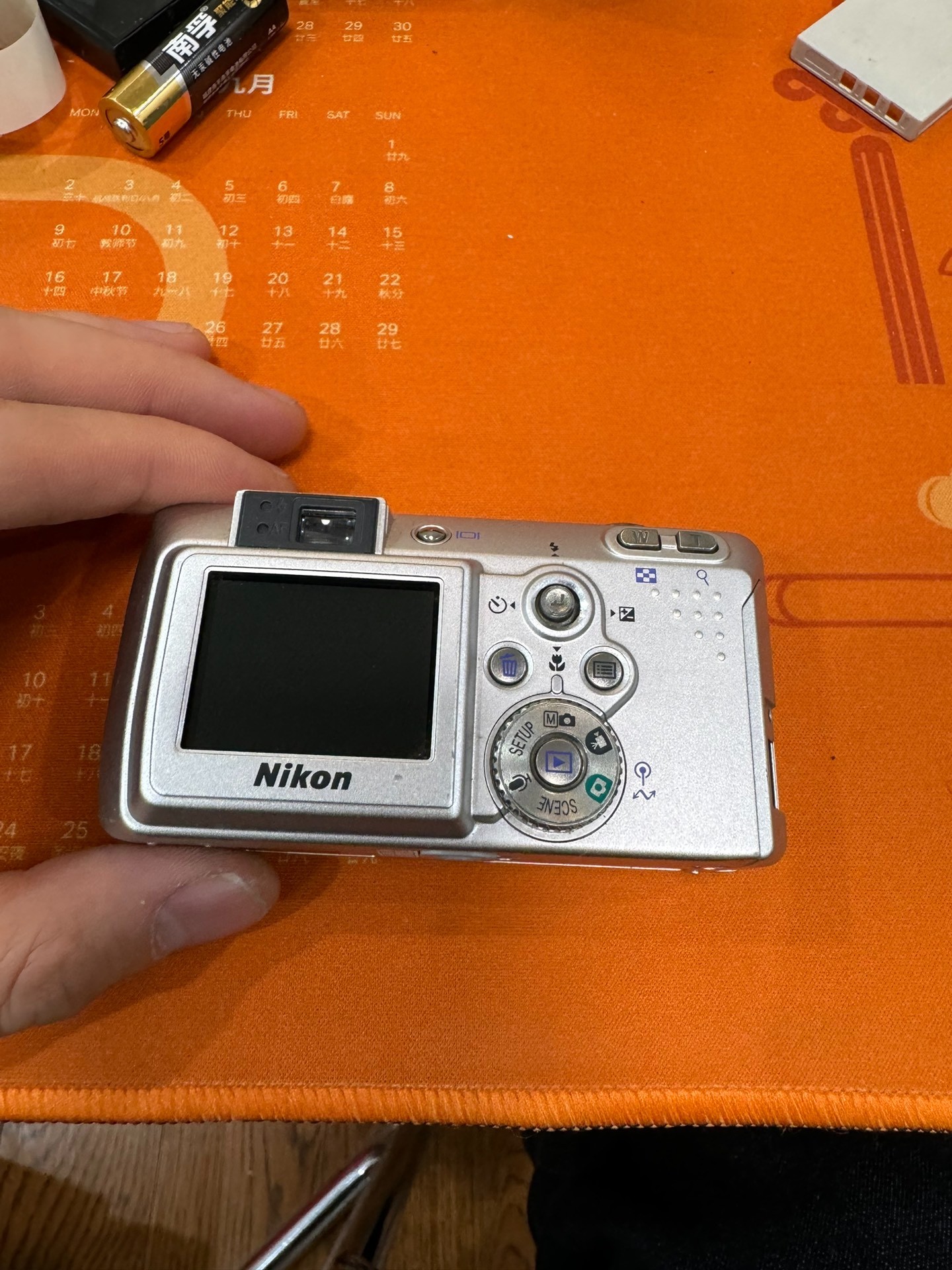 Nikon Coolpix 3700 E3700 Digital Camera 3.2MP Silver Tested & Working