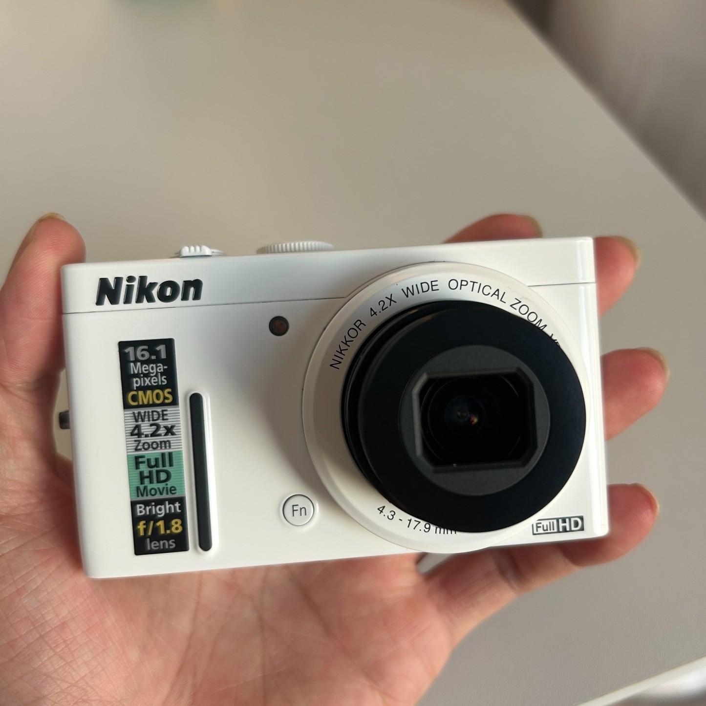 Nikon Coolpix P310 White 16.1MP Compact Digital Camera 