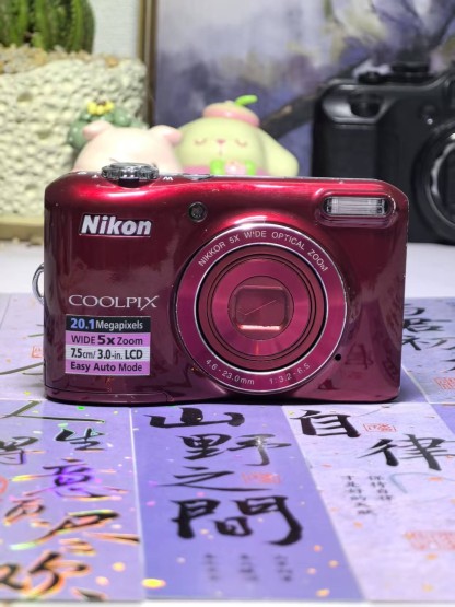 Nikon COOLPIX L28 Silver Compact Digital Camera Tested Functional Condition