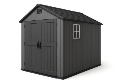 Capanno giardino in plastica grigio con finestra 183x185 cm