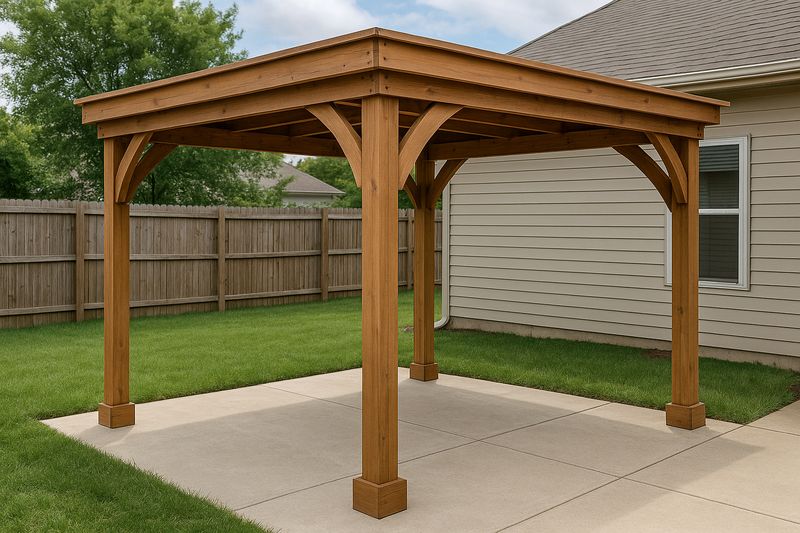 Gazebo da Giardino in Legno di Pino 300x300x250 cm