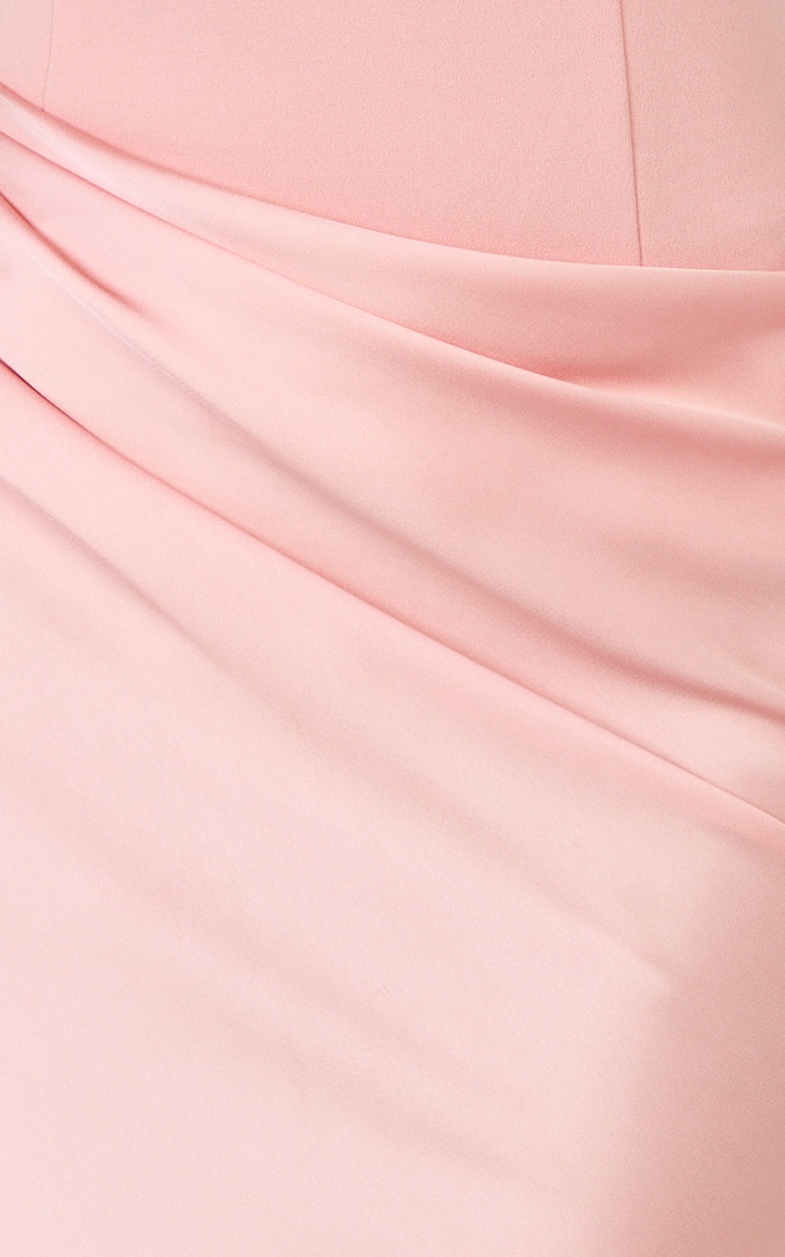 Solene Maxi Dress - Halter Neck Draped Cowl Waist Dress in Pink - View 8