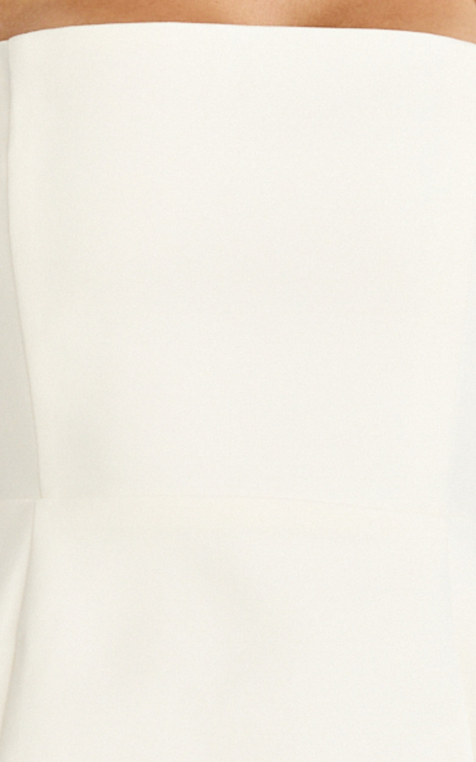 Dante Mini Dress - Halter Neck Tie Tulip Skirt Dress in Off White - View 8