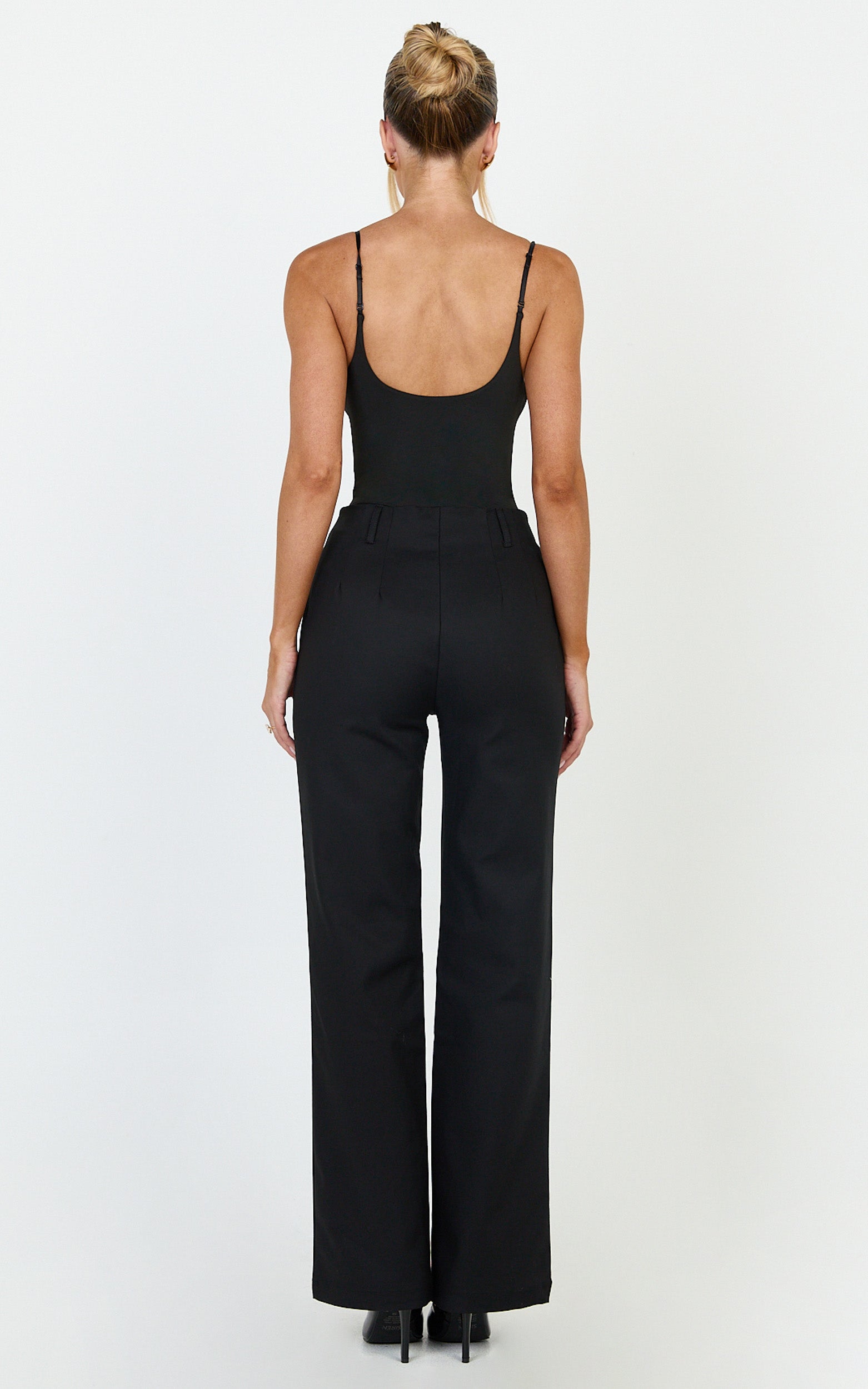 Pietra Pants - Straight Leg Pants in Black - View 5