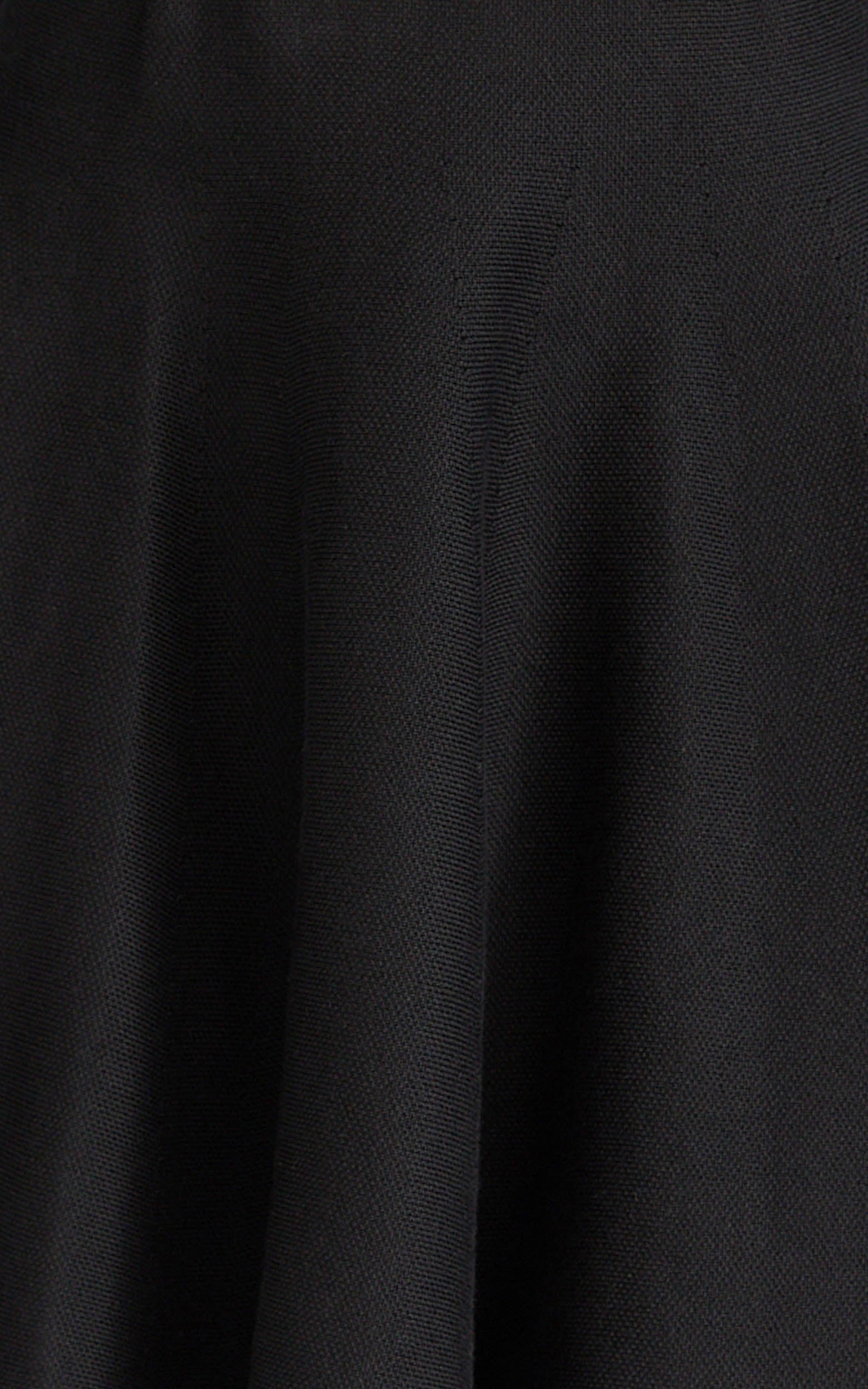 Farrah Mini Skirt - High Waisted A Line Skirt in Black - View 7