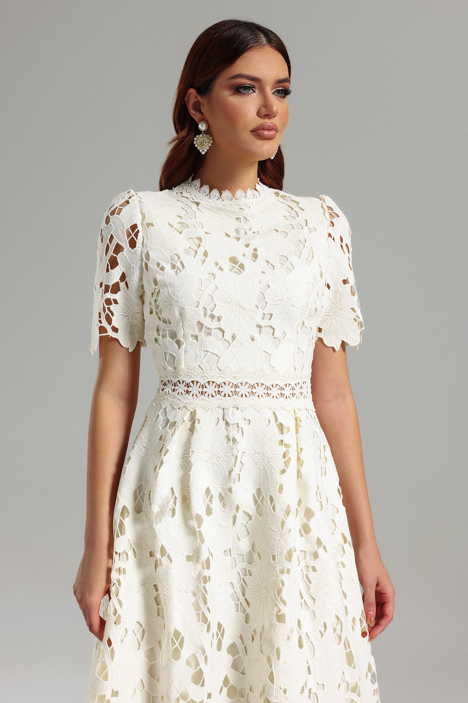 Jaca Lace Midi Dress