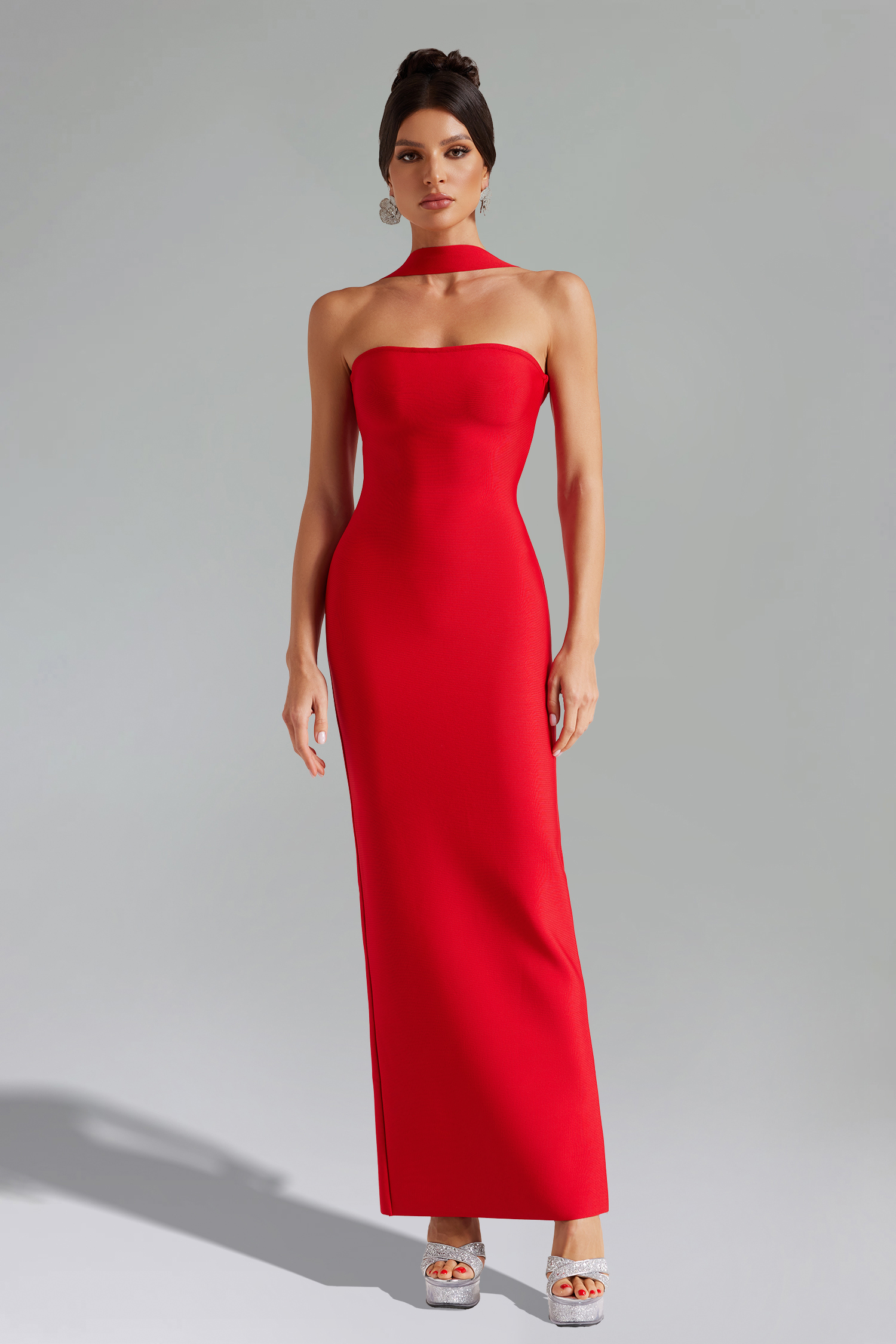 Rosee Sleeveless Bandage Maxi Dress