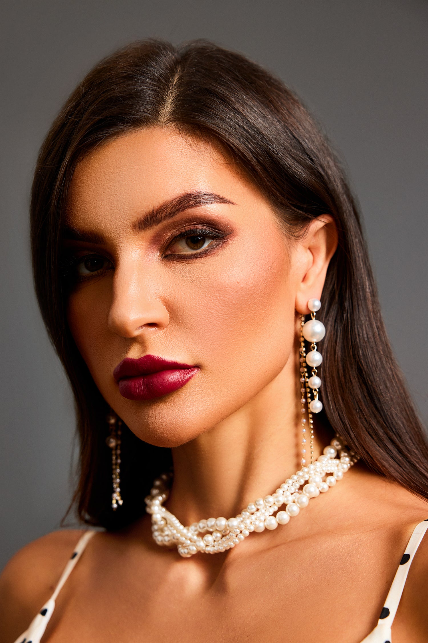 Elana Diamond Pearl Tassel Earrings