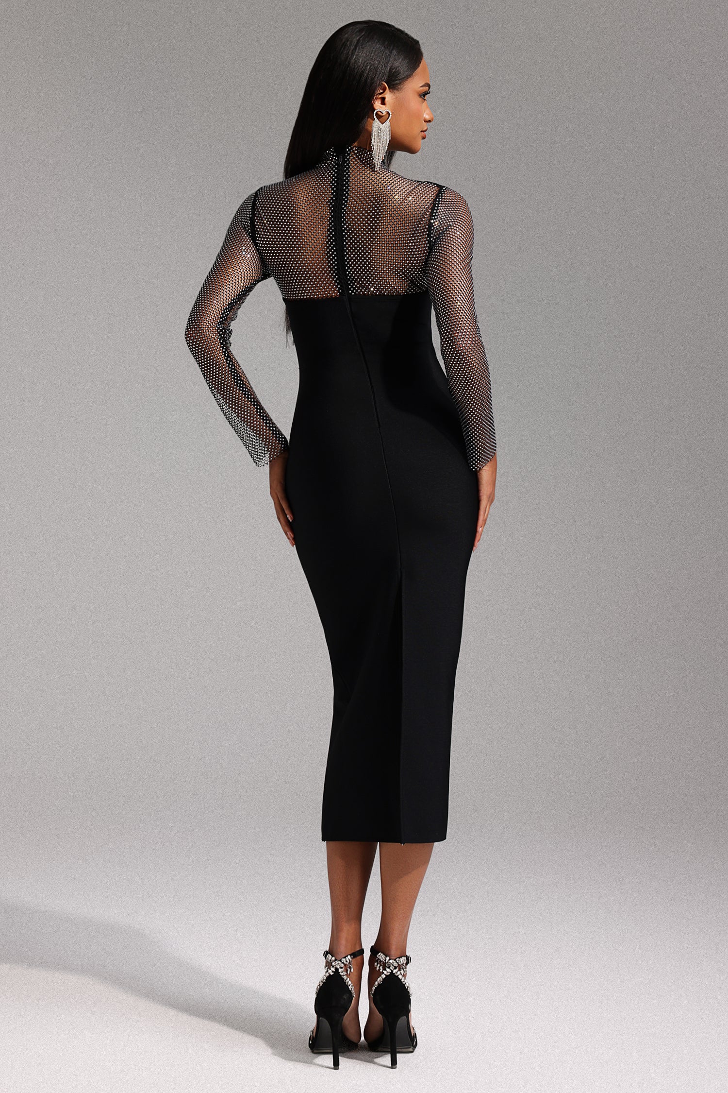 Emmi Long Sleeve Bandage Midi Dress