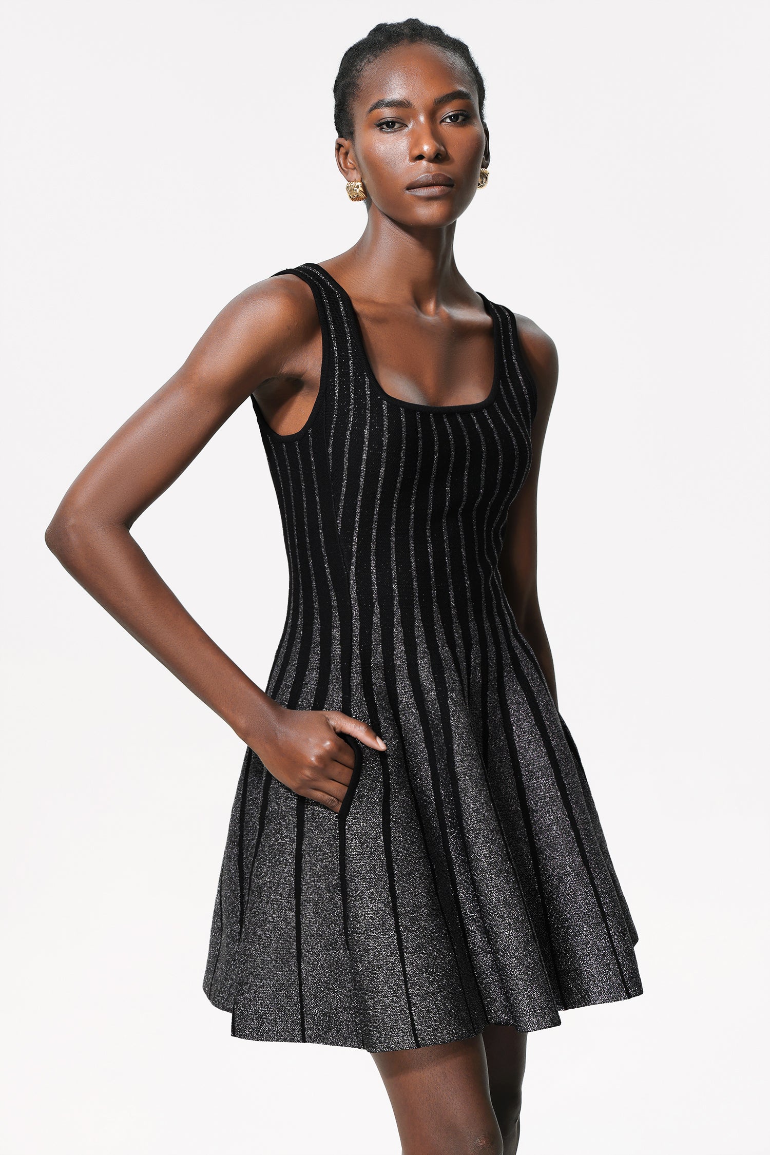 Doro Sequin Sleeveless Mini Dress