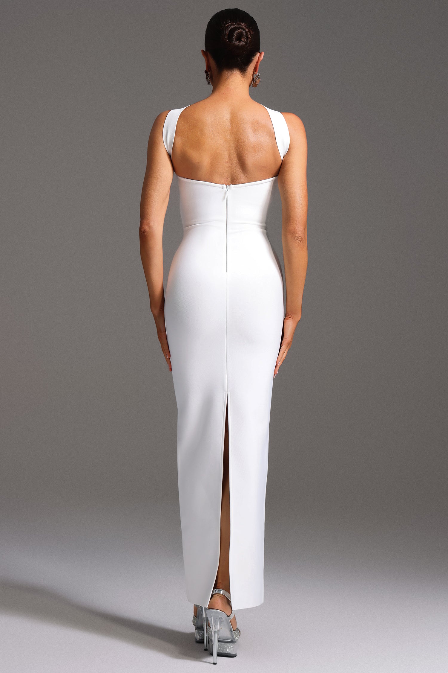 Naima Sleeveless Slit Bandage Maxi Dress