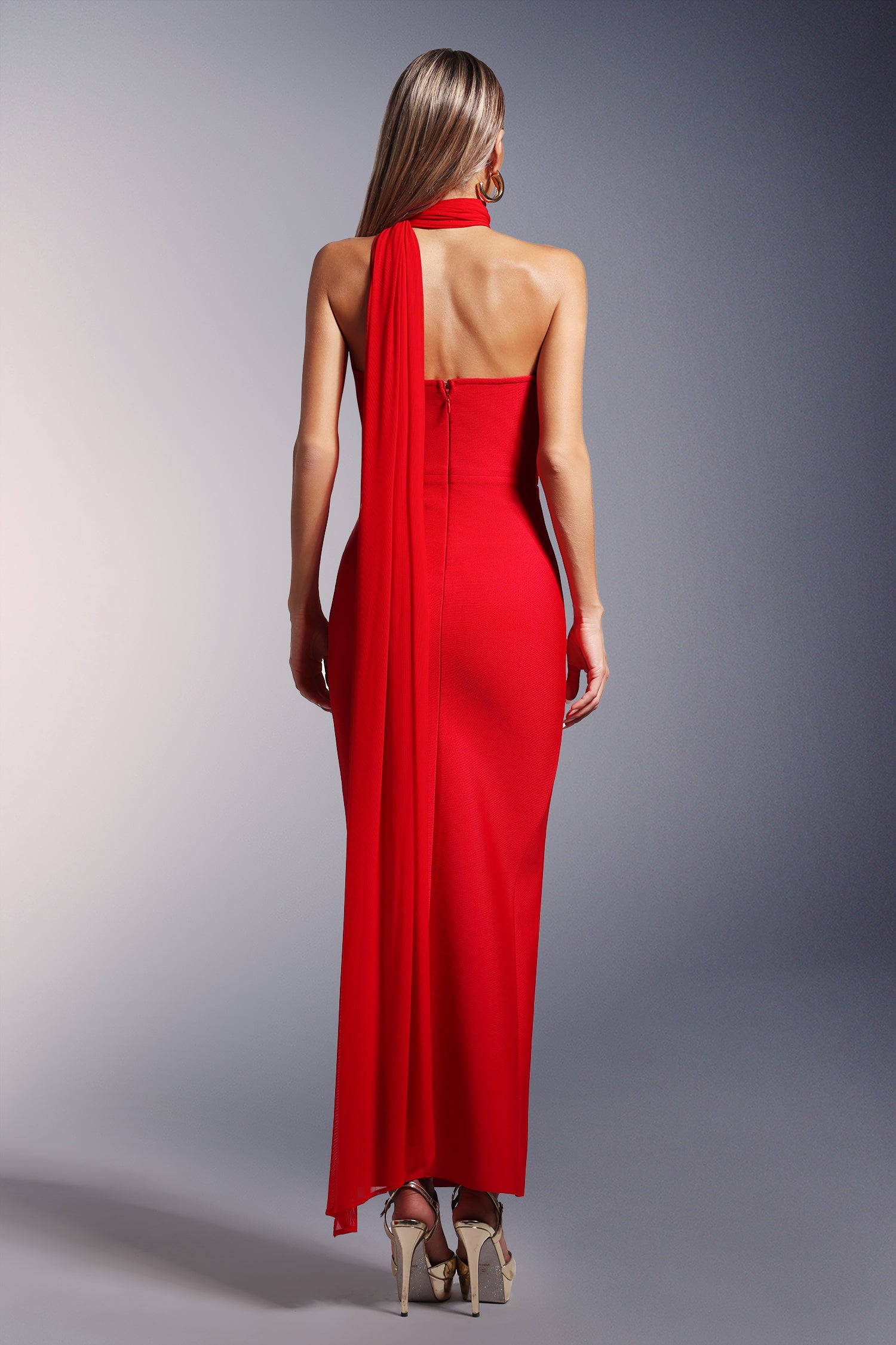 Raki High Slit Bandage Maxi Dress