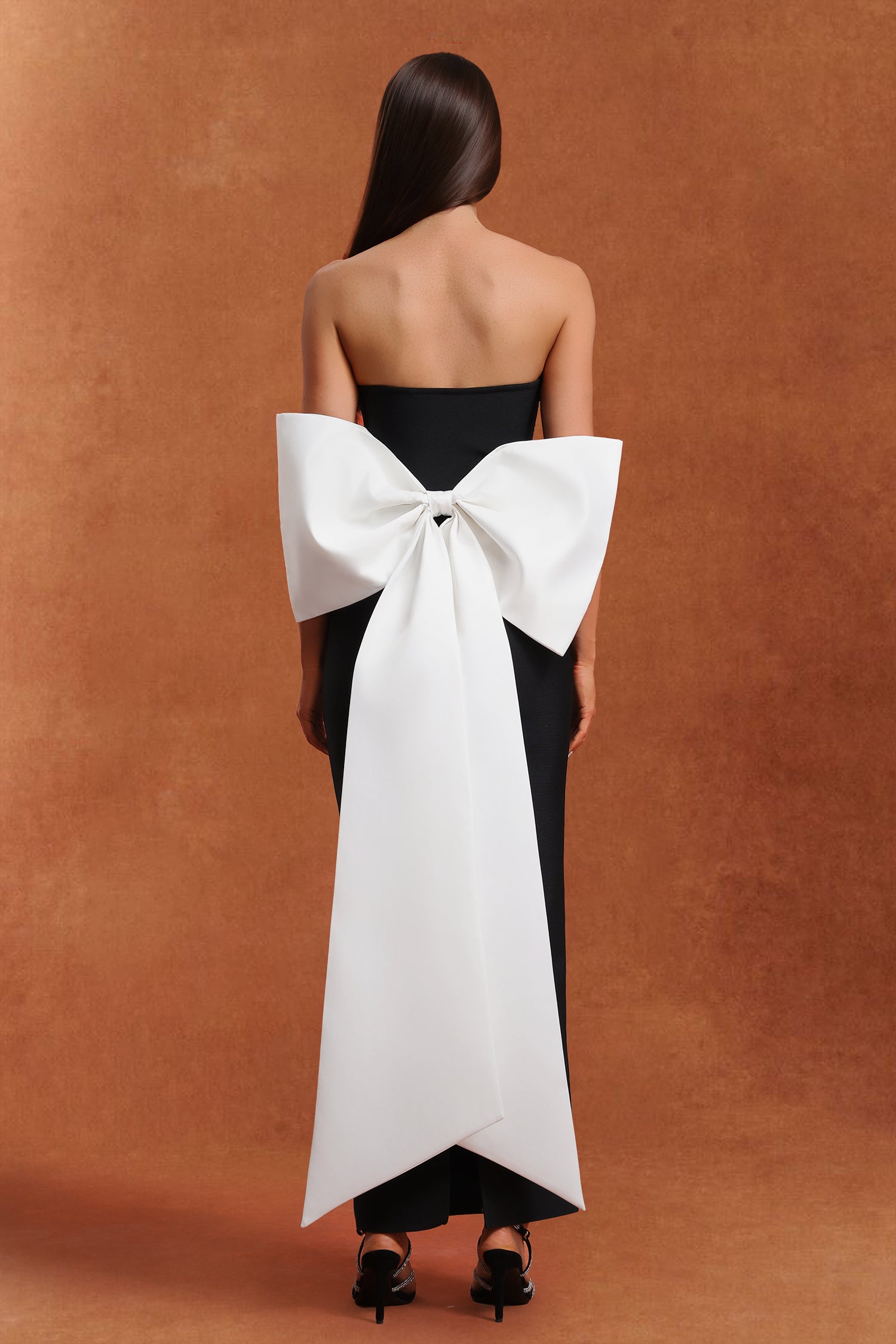 Raidah Sleeveless Bow Hollowed out Bandage Maxi Dress