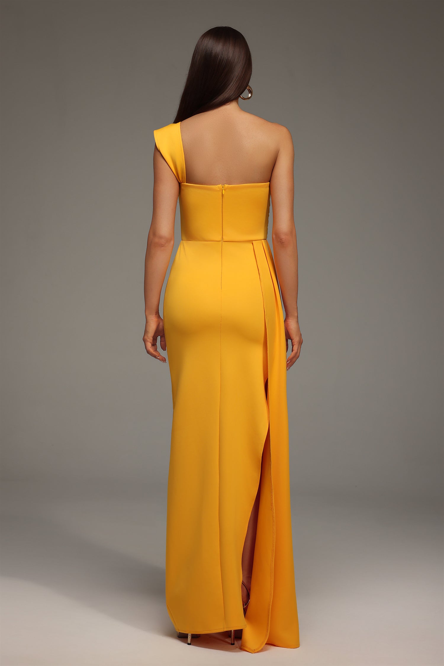 Olapa One Shoulder Slit Maxi Dress