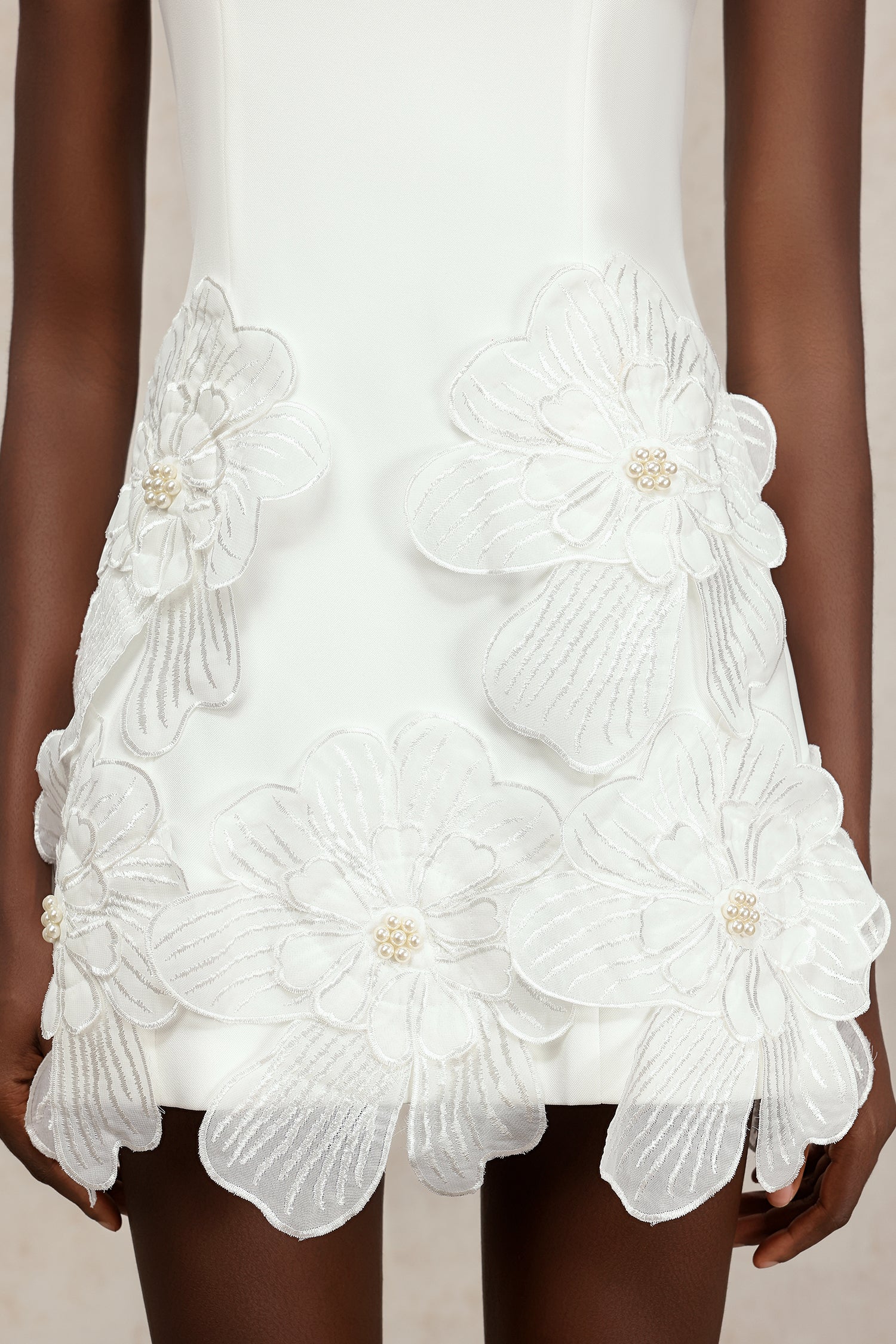 Lelia Sleeveless Flowers Mini Dress