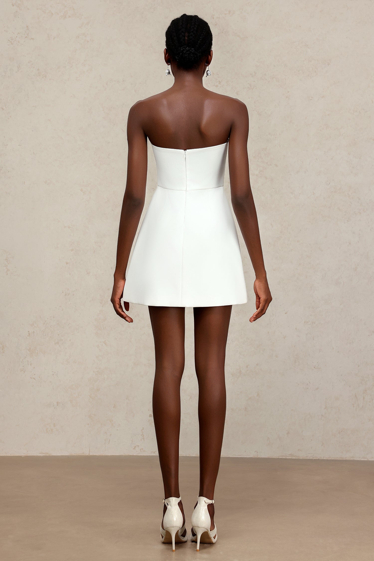 Ginny Sleeveless Embroidery Flowers Mini Dress