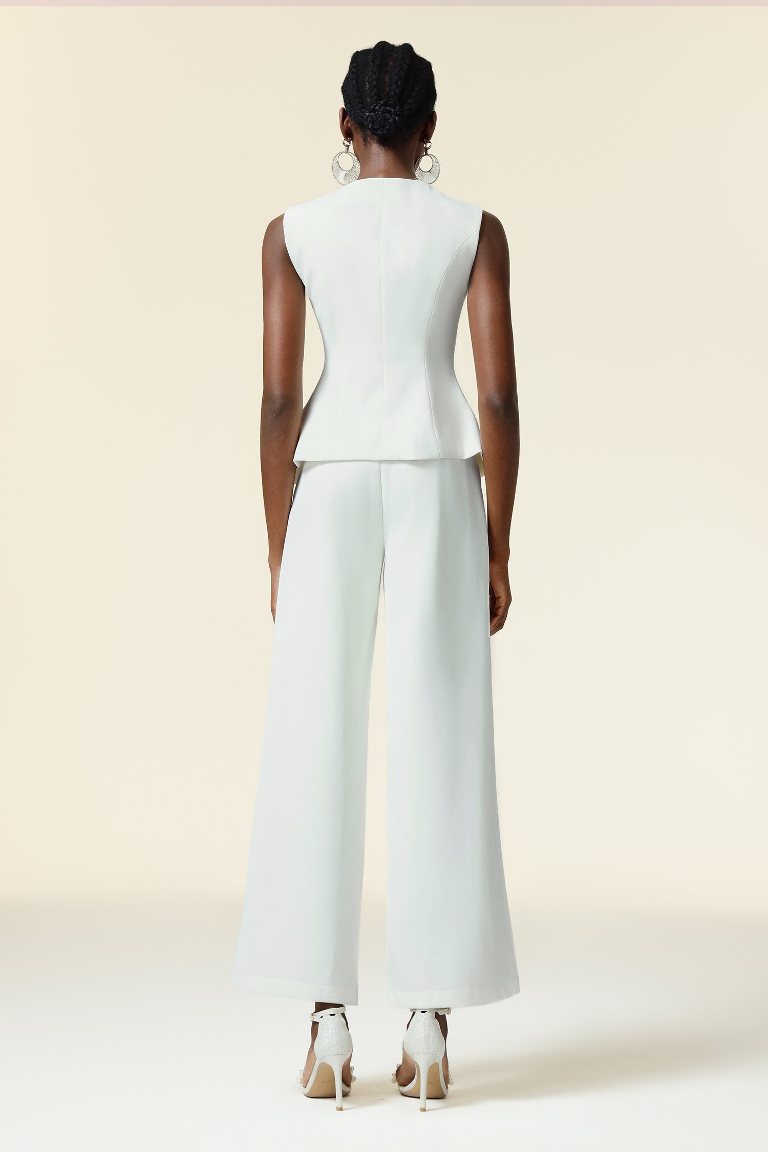 Zalma Round Neck Top And Pants Two-Piece Set