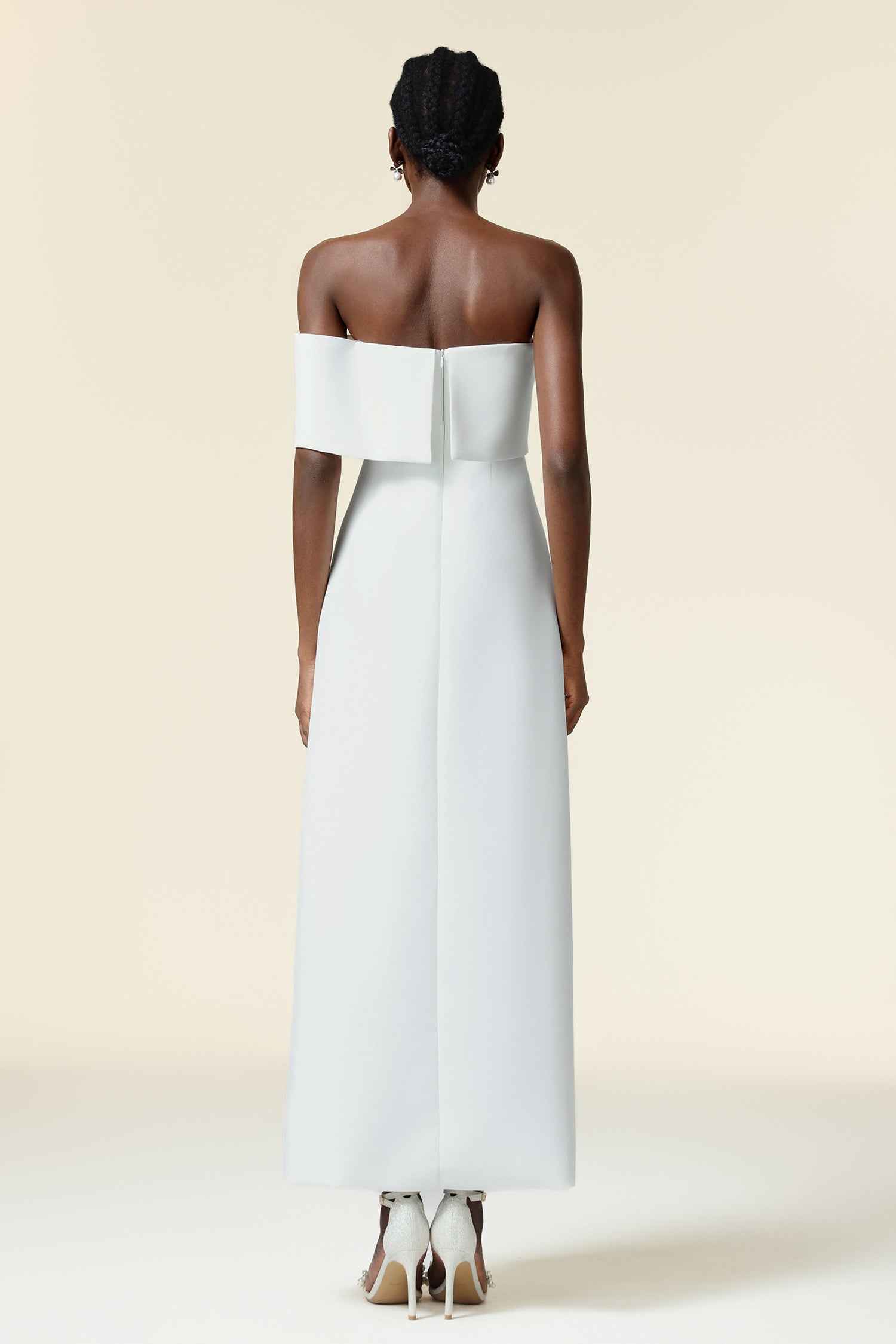 Eurin Off-The-Shoulder Sleeveless Asymmetric Maxi Dress