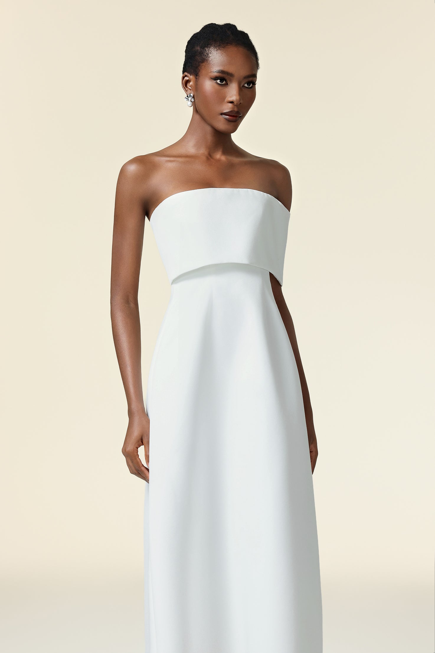Eurin Off-The-Shoulder Sleeveless Asymmetric Maxi Dress