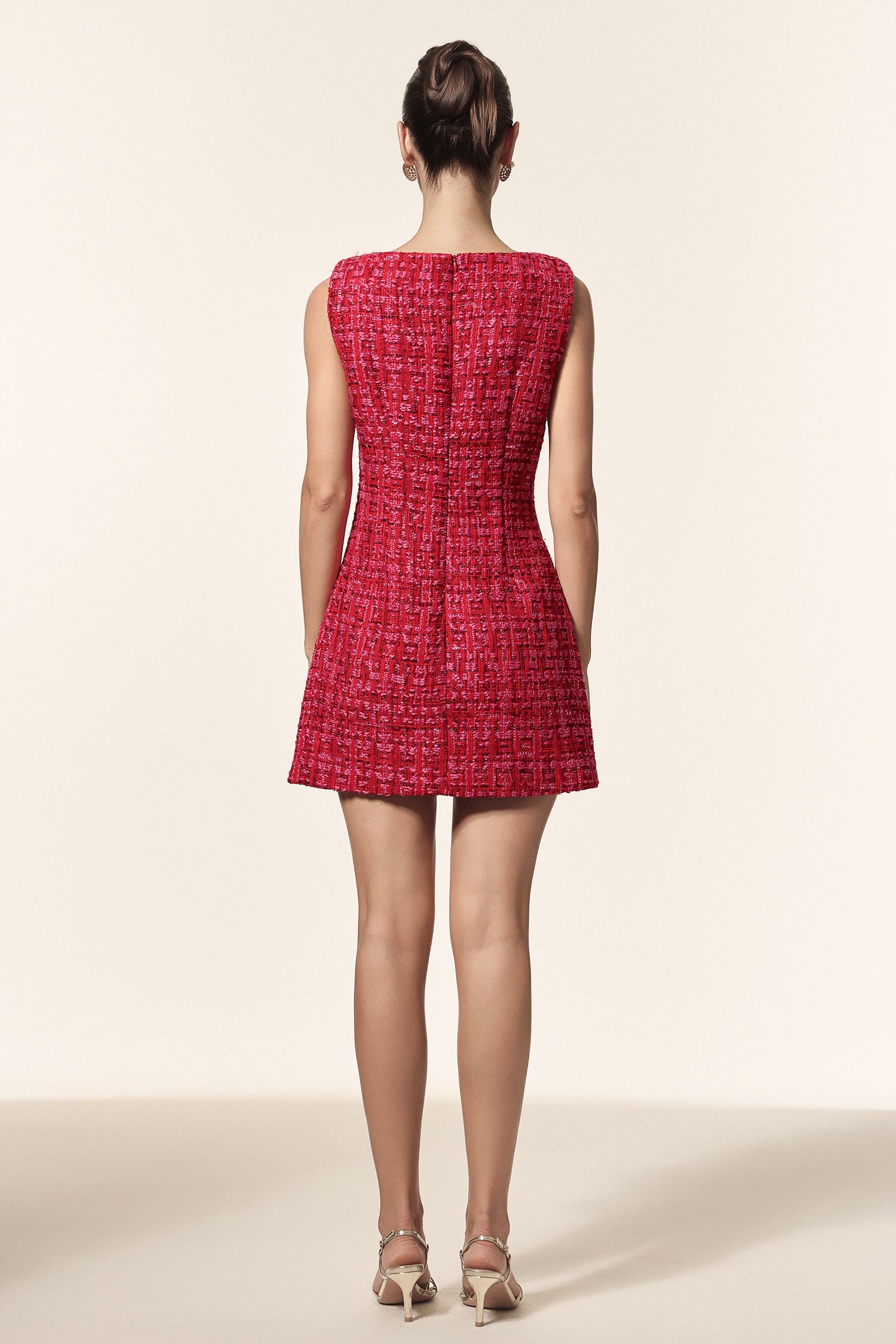 Lalila Round Neck Sleeveless Mini Dress