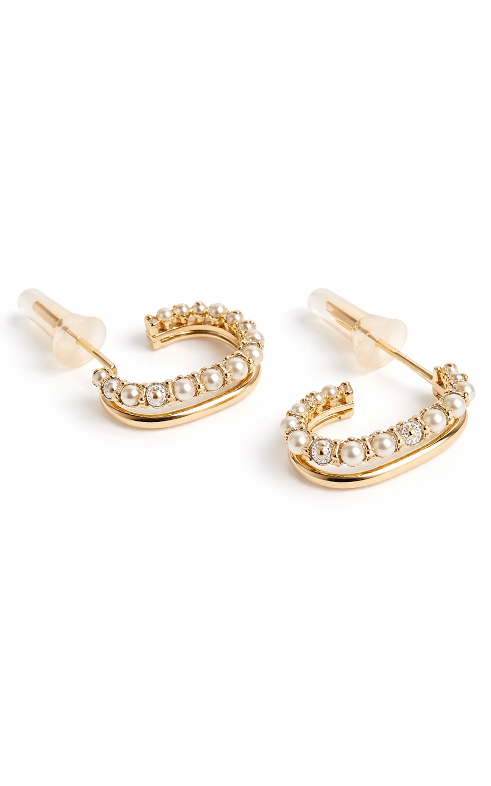 Haisley Hoop Earrings in Gold - View 4