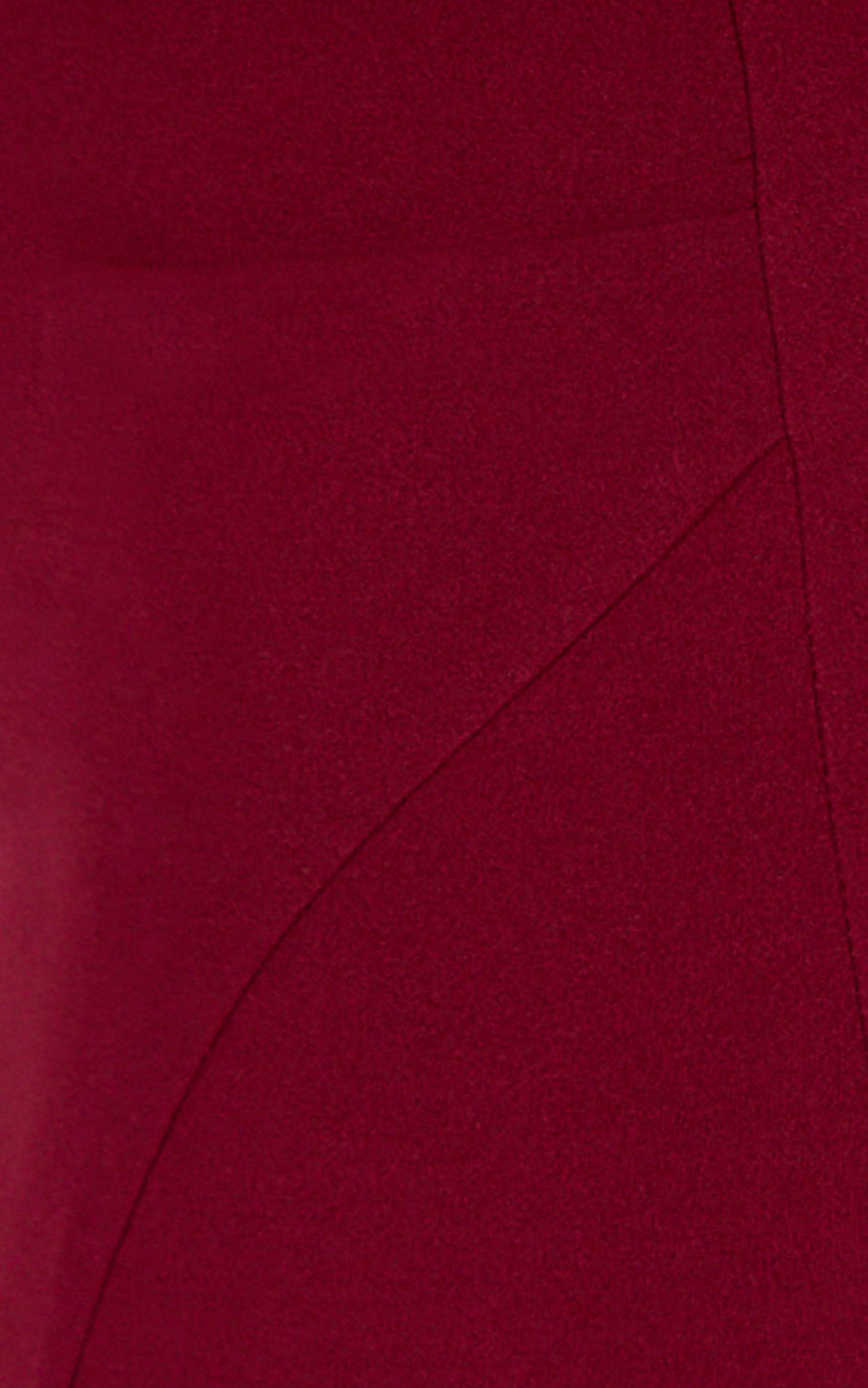 Cosette Midi Dress - Asymmetric Neckline Draped Shoulder Sash Dress in Wine - View 6