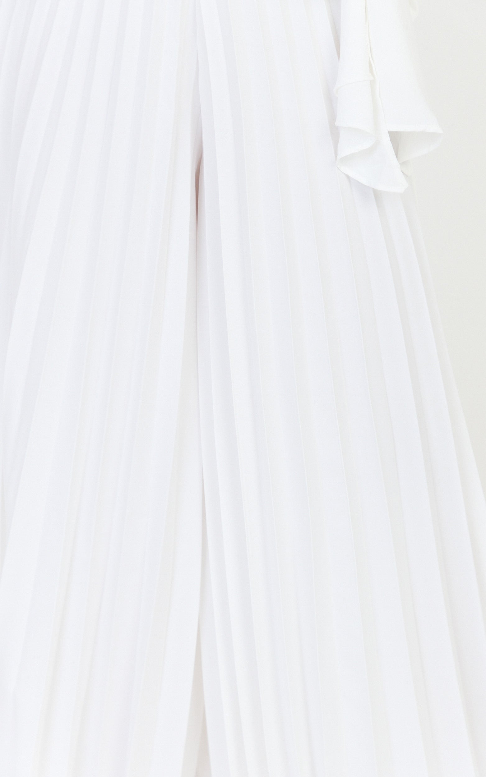 Valentina Pants - Pleated Wide Legged Pants in Off White - View 9