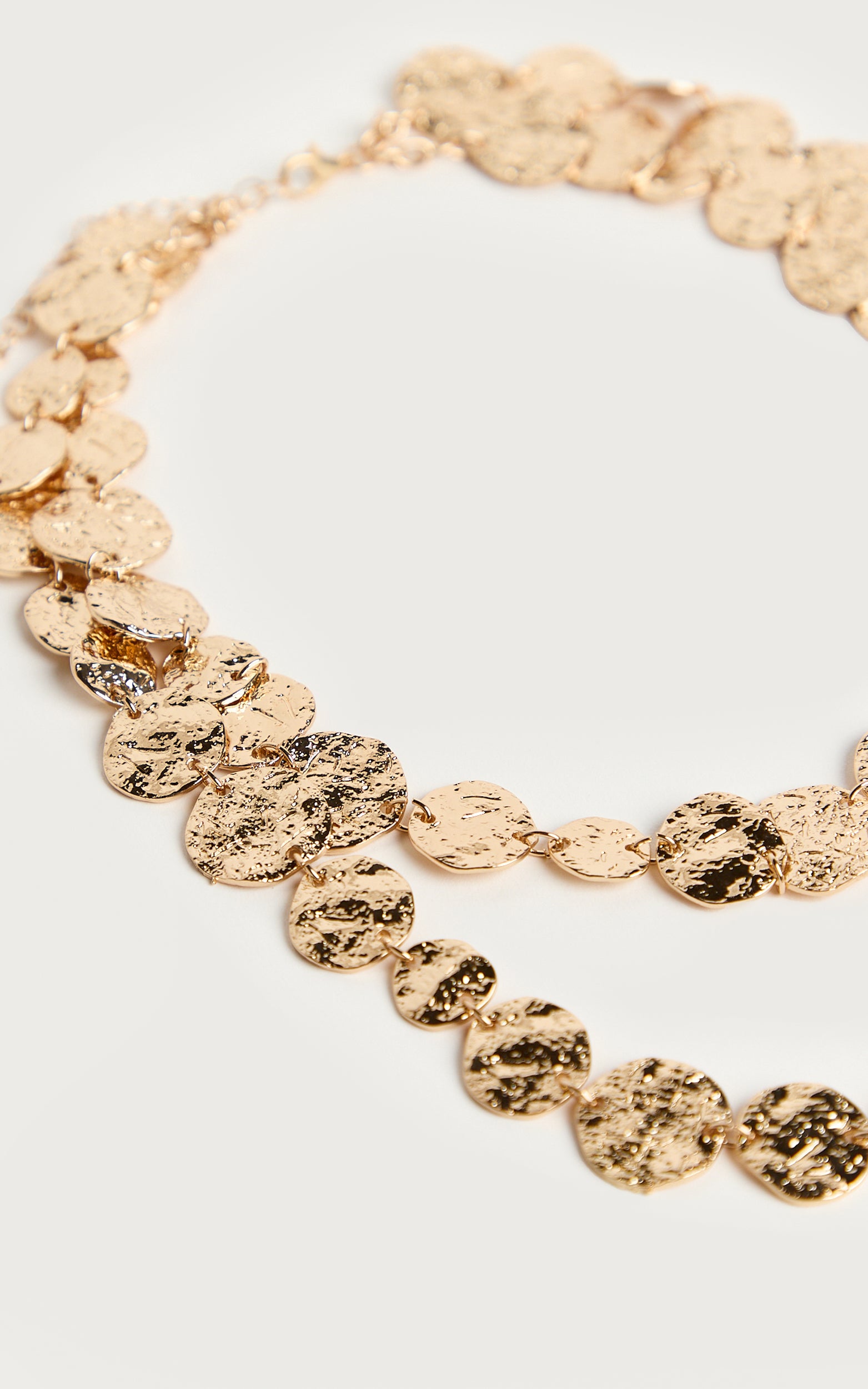 Candice Necklace - Double Layered Necklace in Gold - View 4