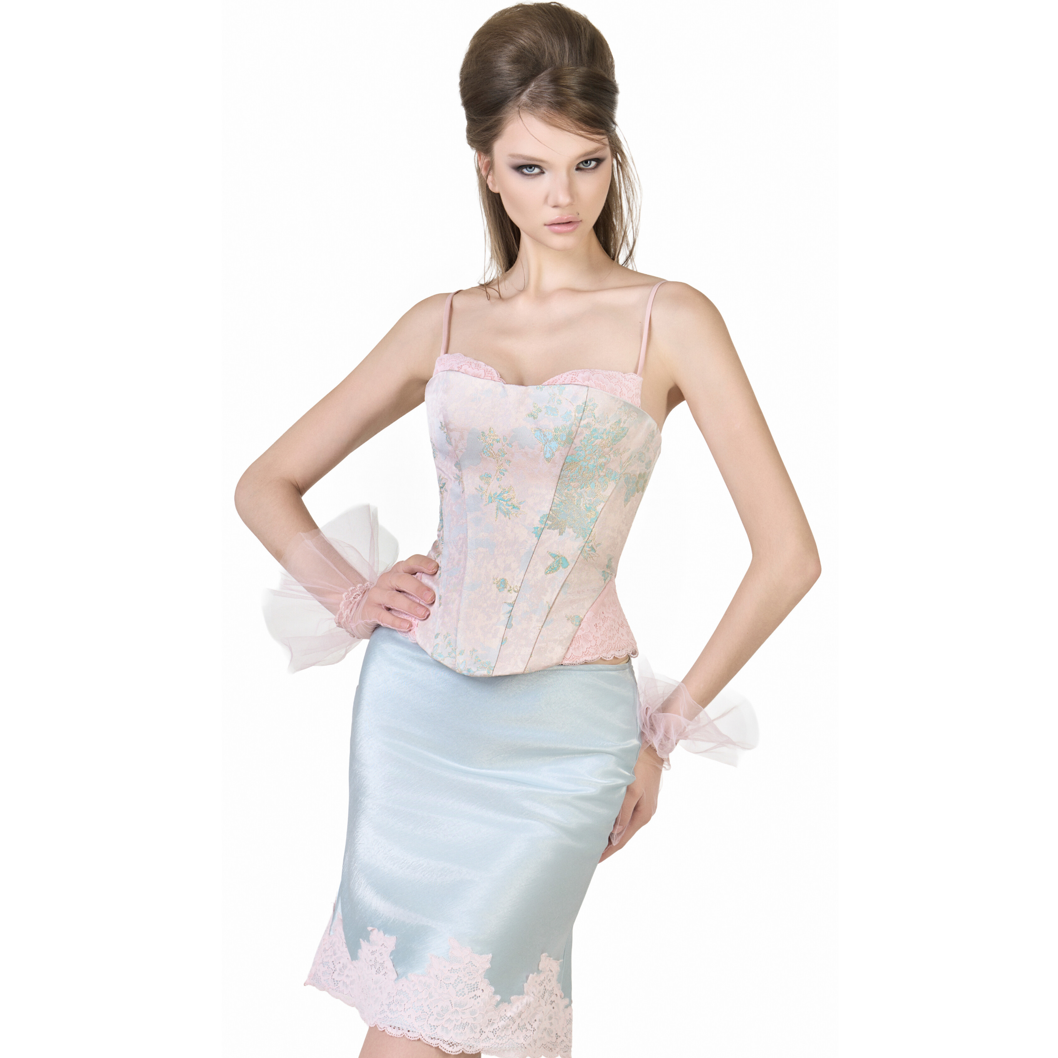 ROSE GLOVES PINK - 2