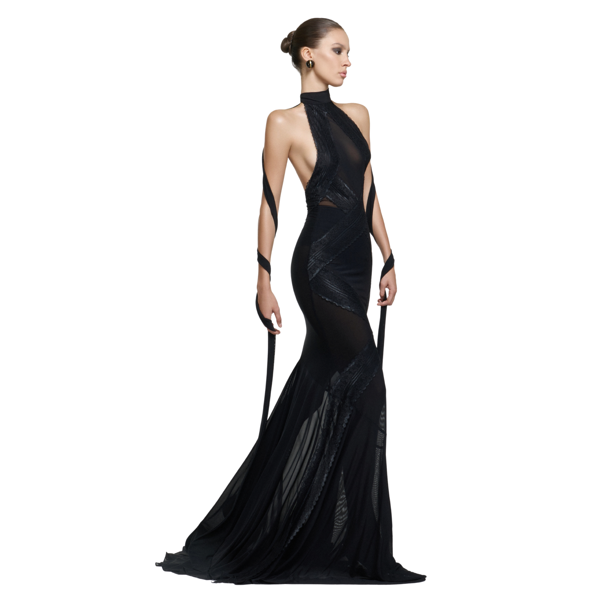 SLICK DRESS ( BLACK ) - 4