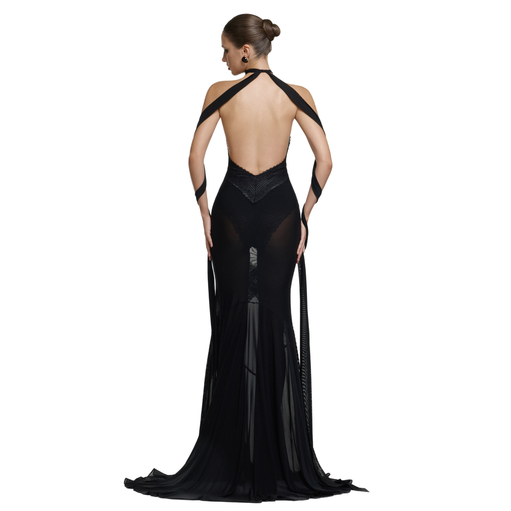 SLICK DRESS ( BLACK )