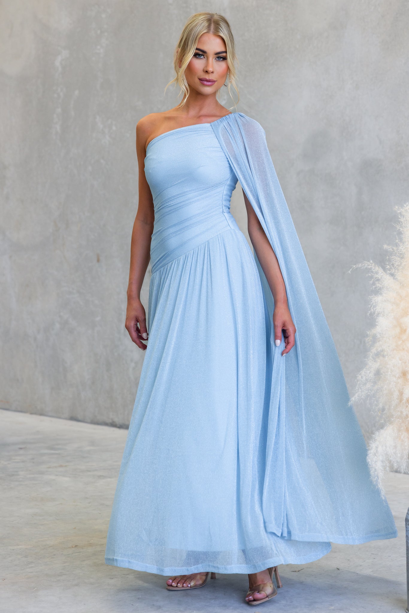 Catch My Breath Maxi Dress - Blue - View 1