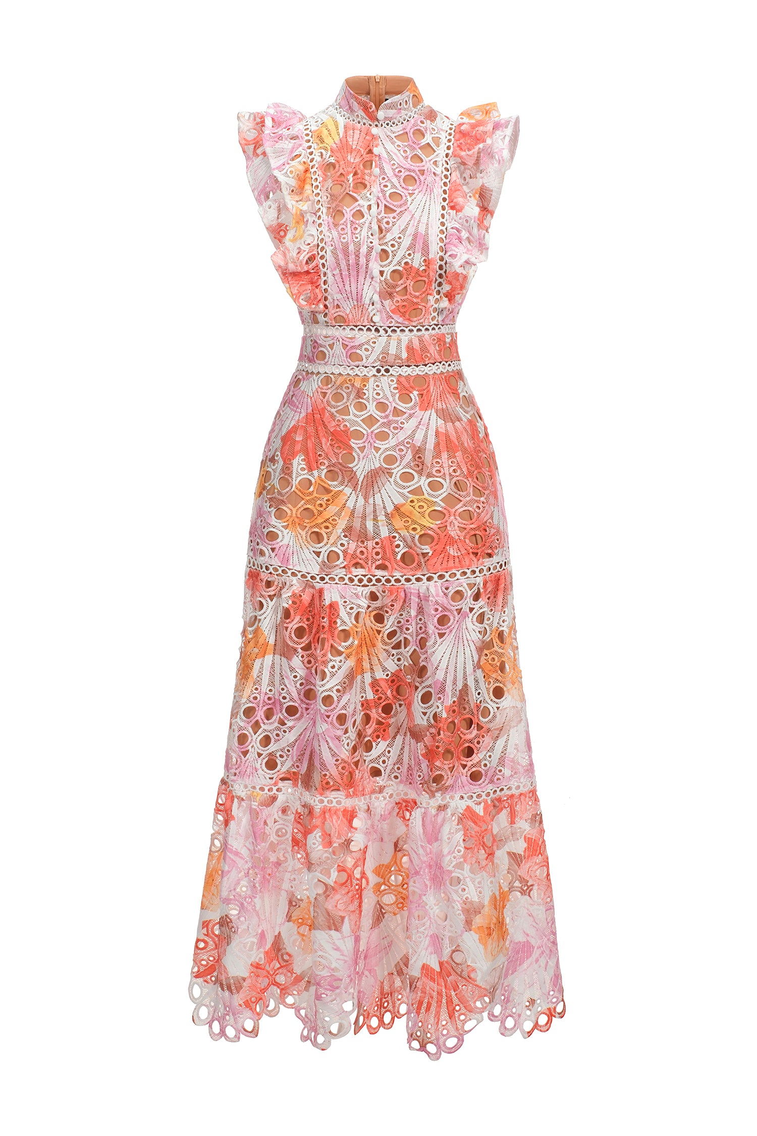 Ksenia Sleeveless Lace Midi Dress