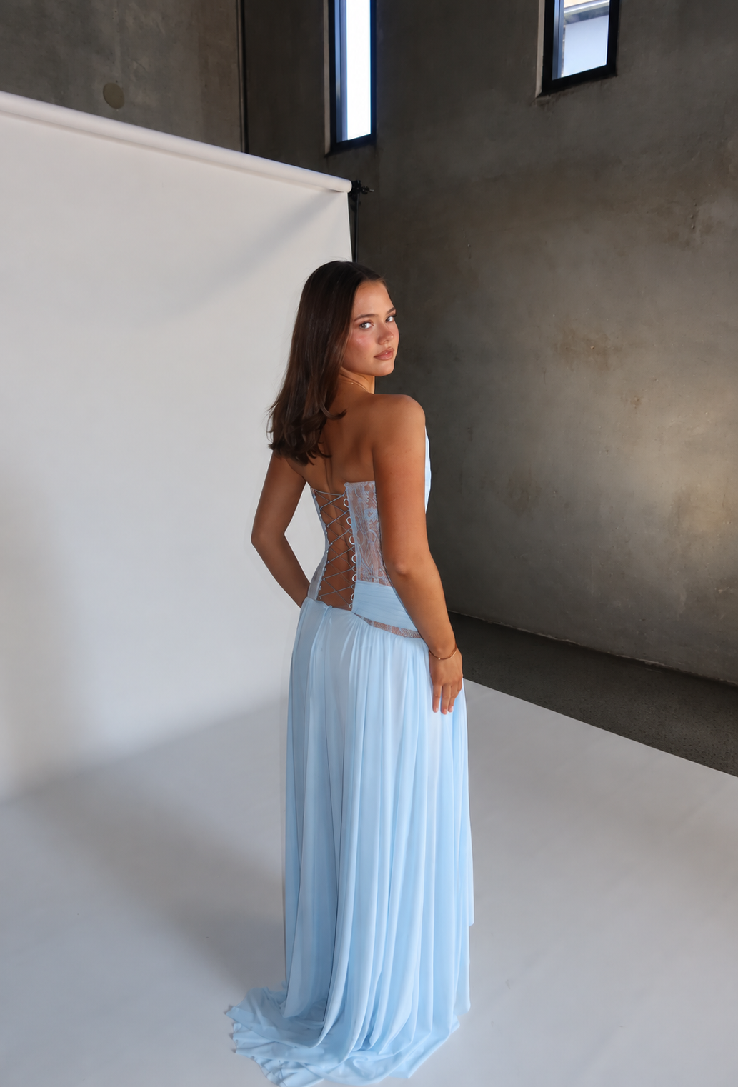 Oxa Couture Elle Gown - Baby Blue