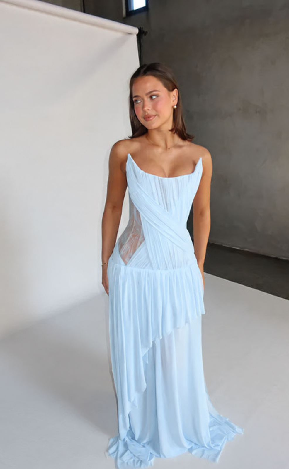 Oxa Couture Elle Gown - Baby Blue