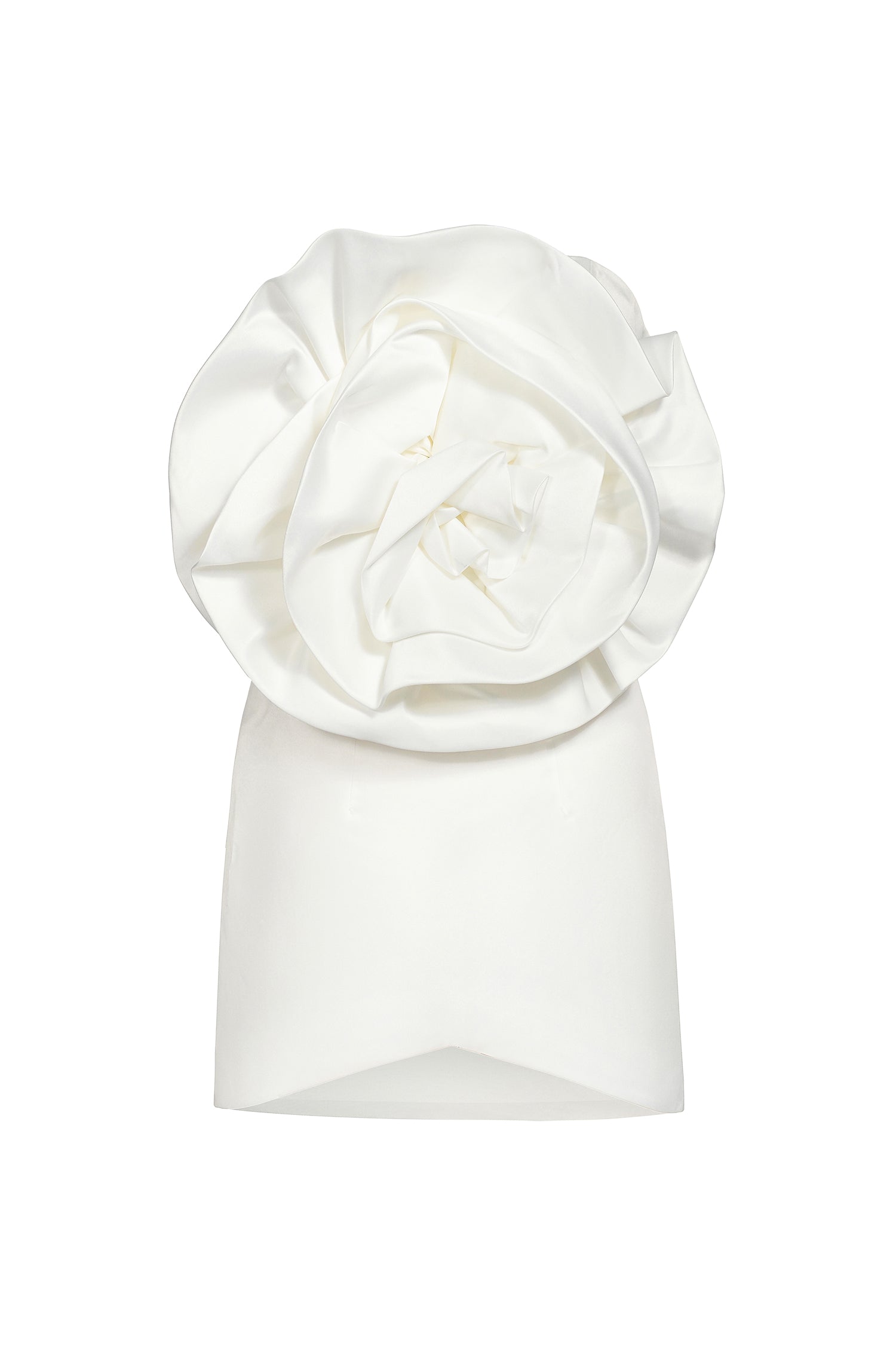 Tannen Flower Strapless Mini Dress