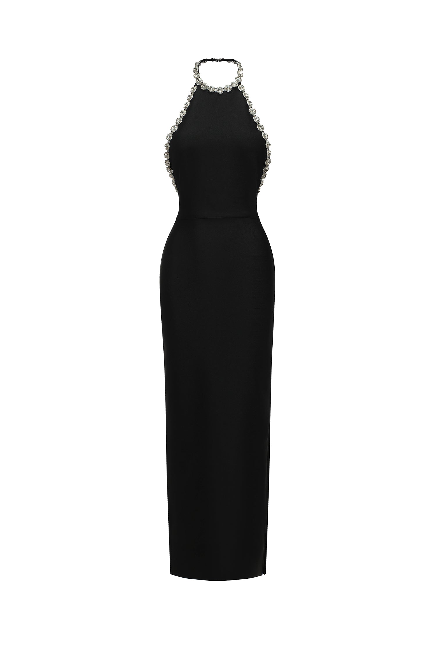 Tiana Diamante Halter Maxi Dress