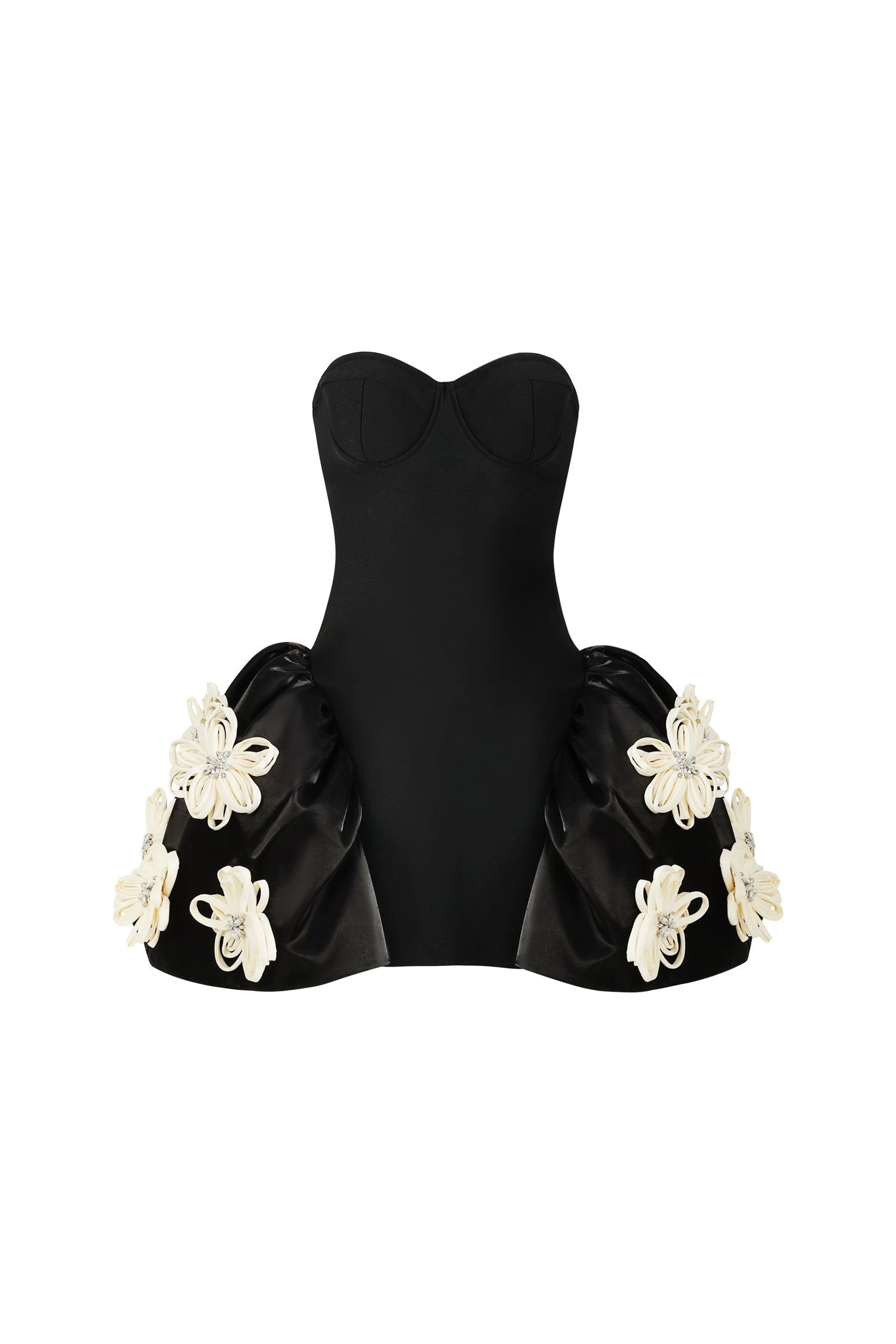 Peyton Flowers Tube Bandage Mini Dress